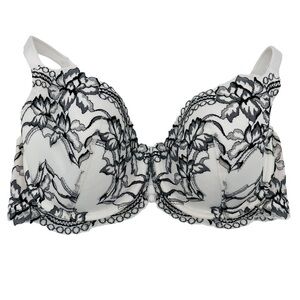 La Senza so free balconnette bra underwire lined floral women's size 34DD